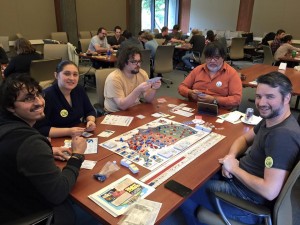 Here is Professor Mondo playtesting Jeff Cornelius' "Campaign Trail" at Postapocalypticcon, by the folks who run Polycon each year! It was great fun!! 